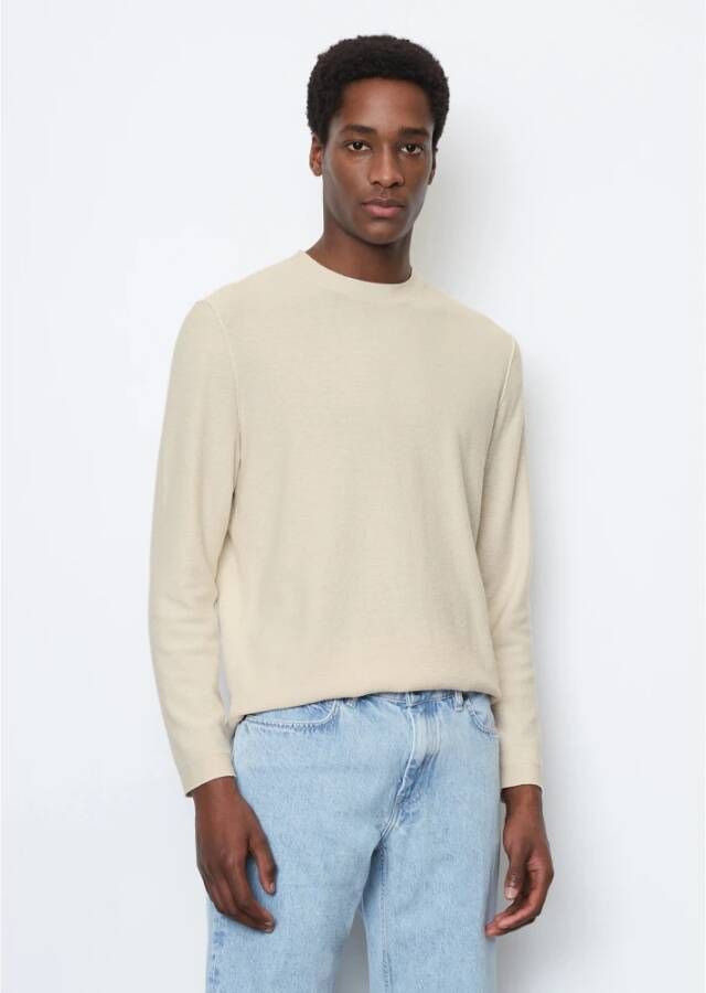Marc O'Polo Trui met ronde hals Beige Heren