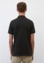 Marc O'Polo Short sleeve polo shirt in piqué fabric Zwart Heren - Thumbnail 4