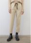 Marc O'Polo Jogging Style Tapered Leg Broek Beige Dames - Thumbnail 4