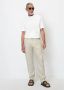 Marc O'Polo Tapered fit linnen broek met bandplooien model 'Osby' - Thumbnail 3