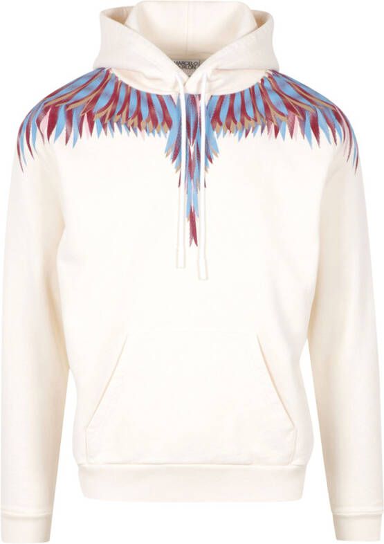 Marcelo Burlon Beige Sweater met Vleugelprint Beige Heren