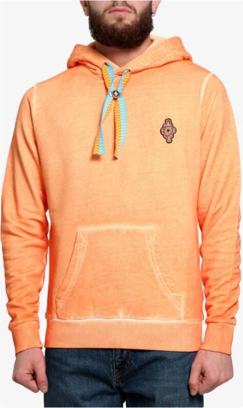 Marcelo Burlon Stoere Katoenen Hoodies voor Heren Oranje Heren