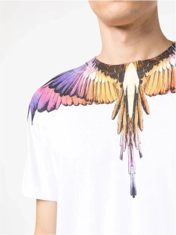 Marcelo Burlon Icon Wings Regular T-Shirt White Heren