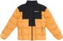 Marcelo Burlon Oranje Logo Cross Block Puffer Jas Orange Heren - Thumbnail 5