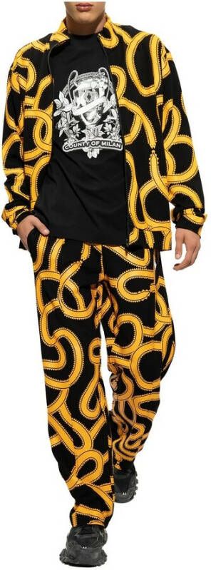 Marcelo Burlon County of Milan Trainingsbroek met slangenprint Zwart - Foto 4