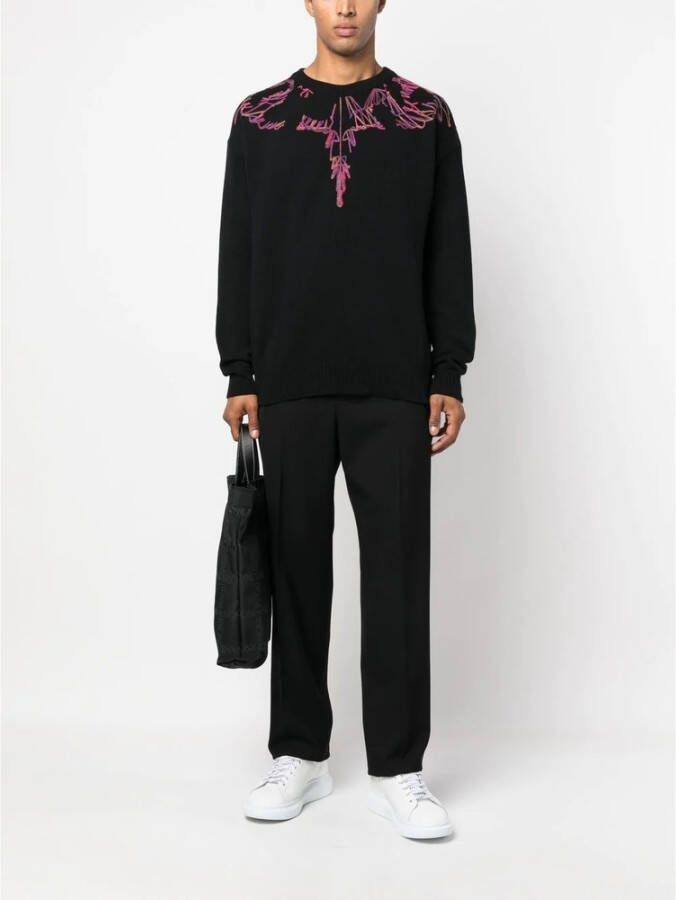 Marcelo Burlon Truien met ronde hals Zwart Heren