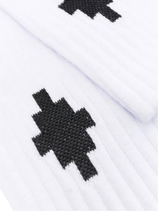 Marcelo Burlon Cross Sideway Short Socks Upgrade je sokkenverzameling Wit Heren