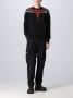 Marcelo Burlon Icon Wings Crewneck Sweatshirt voor Heren Zwart Heren - Thumbnail 4
