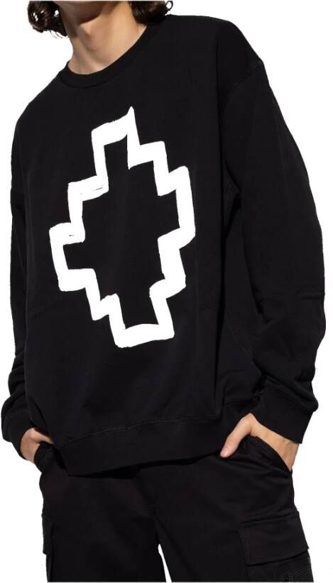 Marcelo Burlon Milan Logo Sweatshirt Zwart Heren