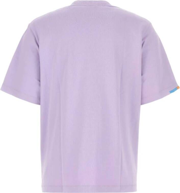 Marcelo Burlon Lila Katoenen Oversized T-shirt Paars Heren