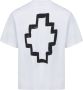 Marcelo Burlon Witte leren T-shirt met Kruislogo White Heren - Thumbnail 2