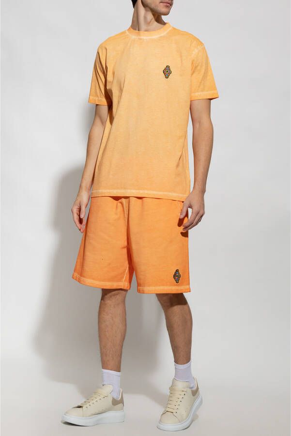 Marcelo Burlon Oranje Katoenen T-shirt Oranje Heren