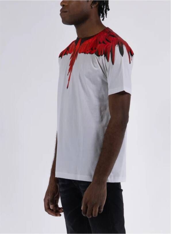Marcelo Burlon Icon Wings Regular T-Shirt Wit Heren