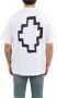 Marcelo Burlon Wit en Zwart Katoenen Cross Over T-Shirt White Heren - Thumbnail 8