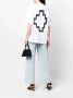 Marcelo Burlon Wit en Zwart Katoenen Cross Over T-Shirt White Heren - Thumbnail 2