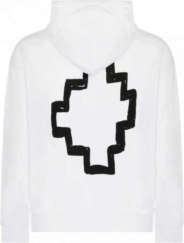 Marcelo Burlon Witte Katoenen Hoodie met Hoodie White Heren