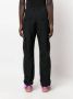 Marcelo Burlon Zwarte katoenen broek met rits en trekkoordzoom Zwart Heren - Thumbnail 2