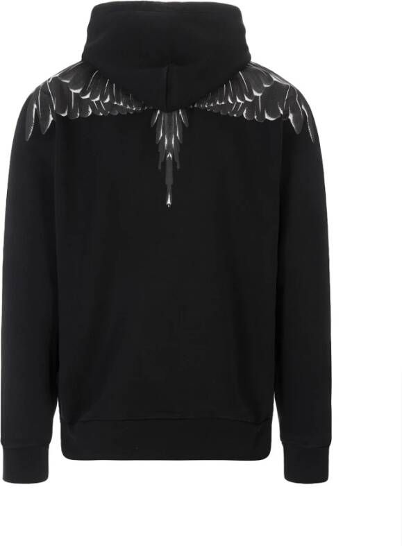 Marcelo Burlon Zwarte Katoenen Hoodie voor Casual Gelegenheden Black Heren