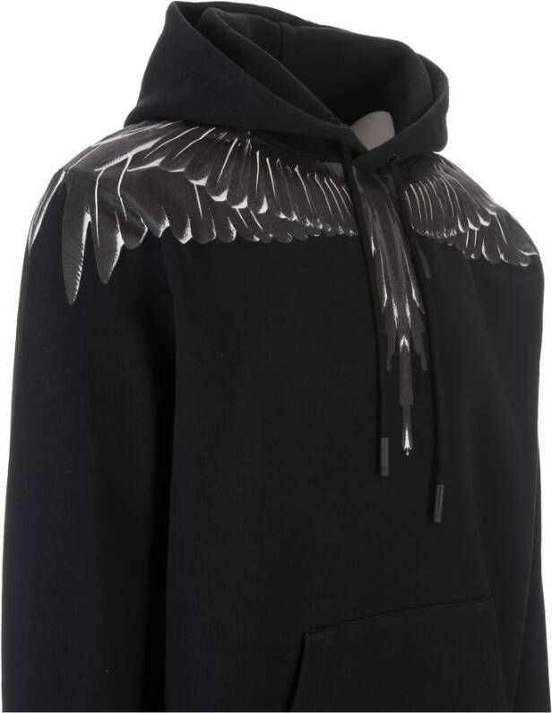 Marcelo Burlon Zwarte Katoenen Hoodie voor Casual Gelegenheden Black Heren
