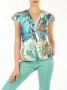 Guess Korte Mouw Blouse Multicolor Dames - Thumbnail 4