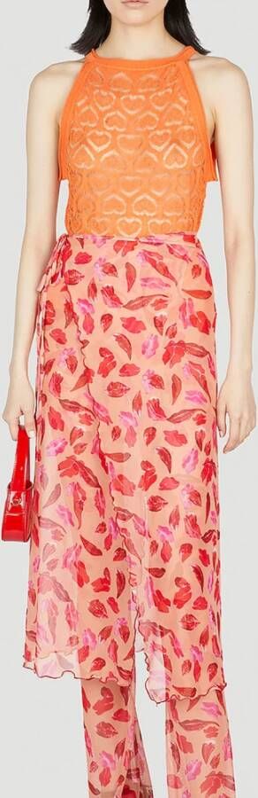 Marco Rambaldi Midi Skirts Oranje Dames