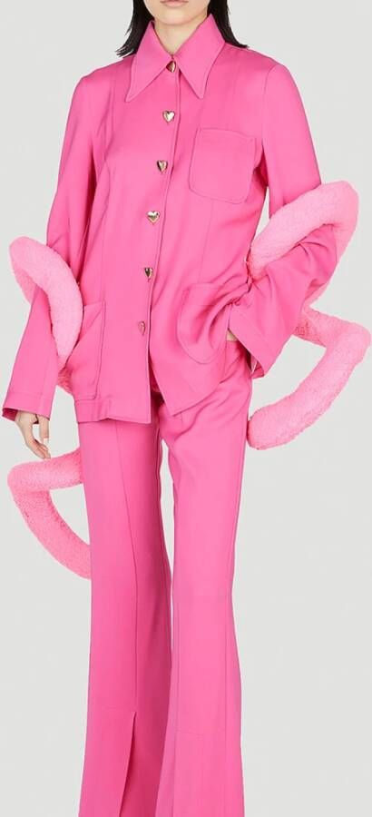 Marco Rambaldi Straight Trousers Roze Dames