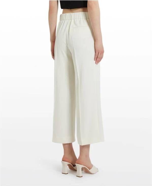 Marella Cropped Trousers Wit Dames