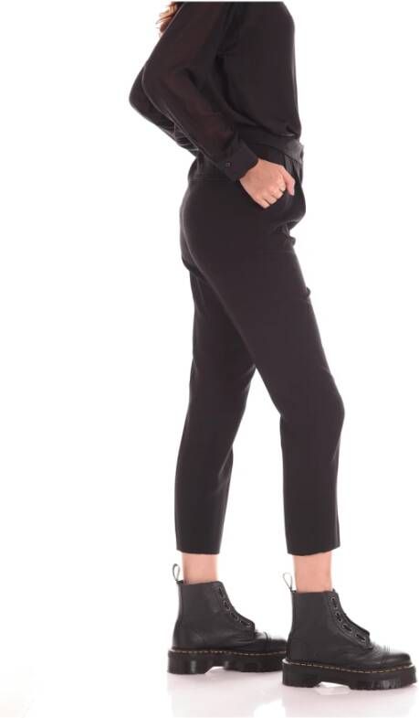 Marella Cropped Trousers Zwart Dames