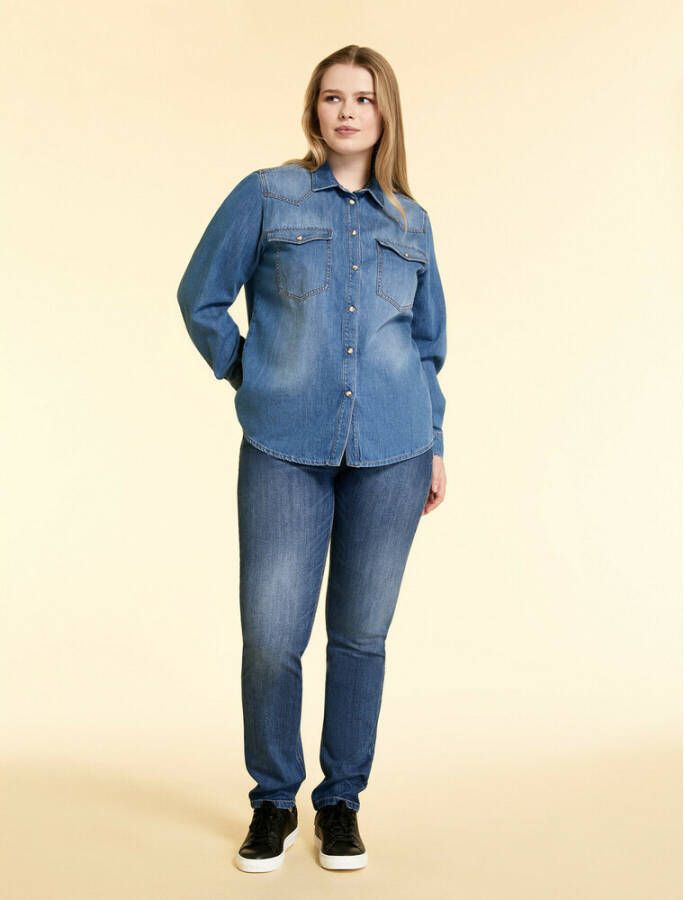 Marina Rinaldi Wonder Fit Jeans Blauw Dames