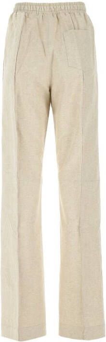 Marine Serre Rechte broek Beige Dames