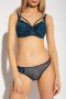 Marlies Dekkers the art of love plunge balconette bh wired padded black leopard and blue - Thumbnail 3