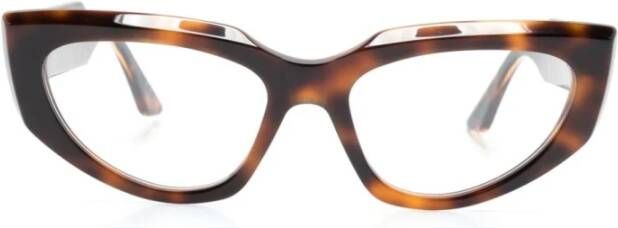Marni Bruin Havana Optisch Montuur Stijlvol Ontwerp Brown Dames