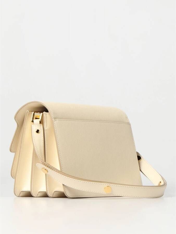Marni Elegante Trunk Bag voor de moderne vrouw Beige Dames
