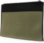 Marni Crossbody bags Logo-embroidered Zip Clutch Bag in groen - Thumbnail 3