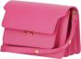 Marni Fuchsia Cross Body Tas Luxe Leer Compact Formaat Pink Dames - Thumbnail 2