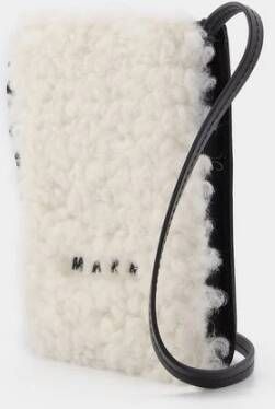 Marni Telefoonhoesje met logoprint Wit - Foto 4