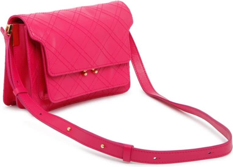Marni Stijlvolle Cross Body Tas Roze Dames