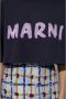 Marni Organisch Katoenen Logo T-shirt Blue Dames - Thumbnail 4