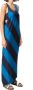 Marni Gestreepte Lange Streep Jurk Blauw Dames - Thumbnail 2