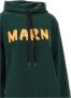 Marni Groene hoodie met trekkoord en iconisch logo Groen Dames - Thumbnail 2