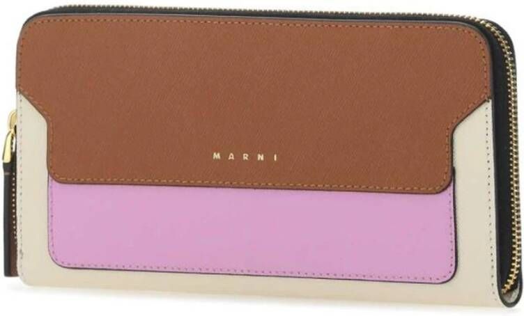 Marni Stijlvolle Stoffen Damesportemonnee Meerkleurig Dames
