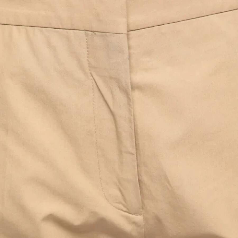 Marni Pre-owned Cotton bottoms Beige Dames