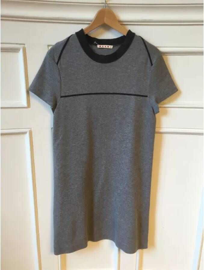 Marni Pre-owned Cotton dresses Grijs Dames
