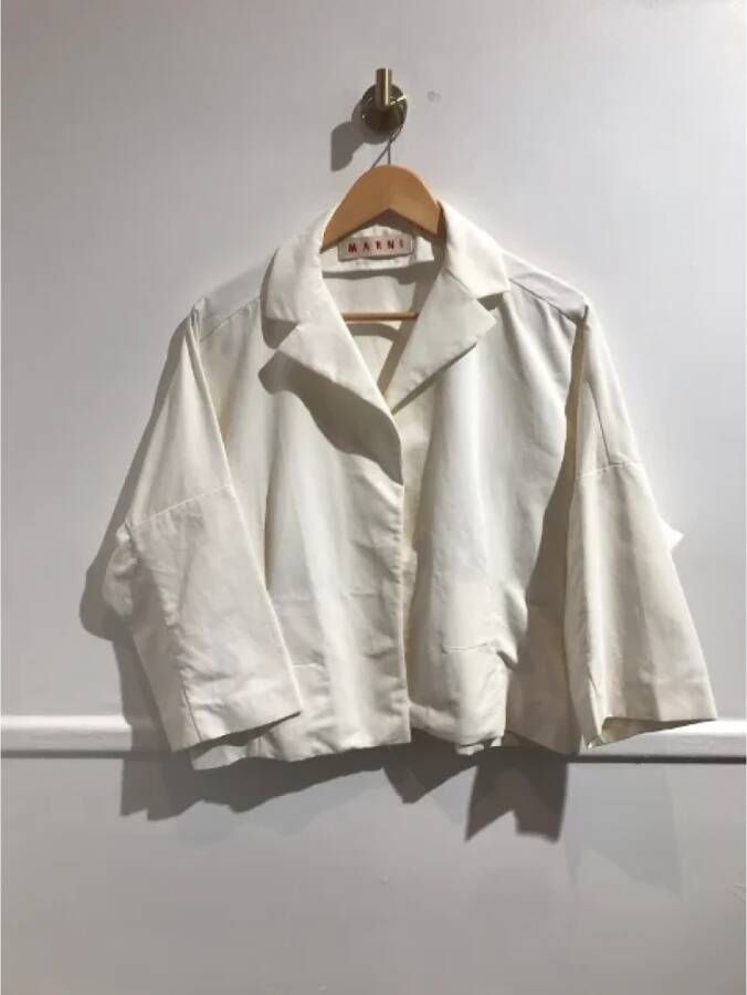 Marni Pre-owned Cotton outerwear Wit Dames