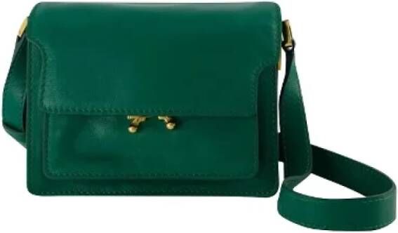 Marni Pre-owned Leather crossbody-bags Green Dames