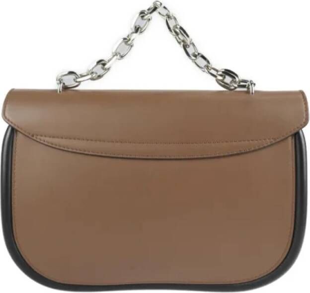 Marni Pre-owned Leather shoulder-bags Bruin Dames