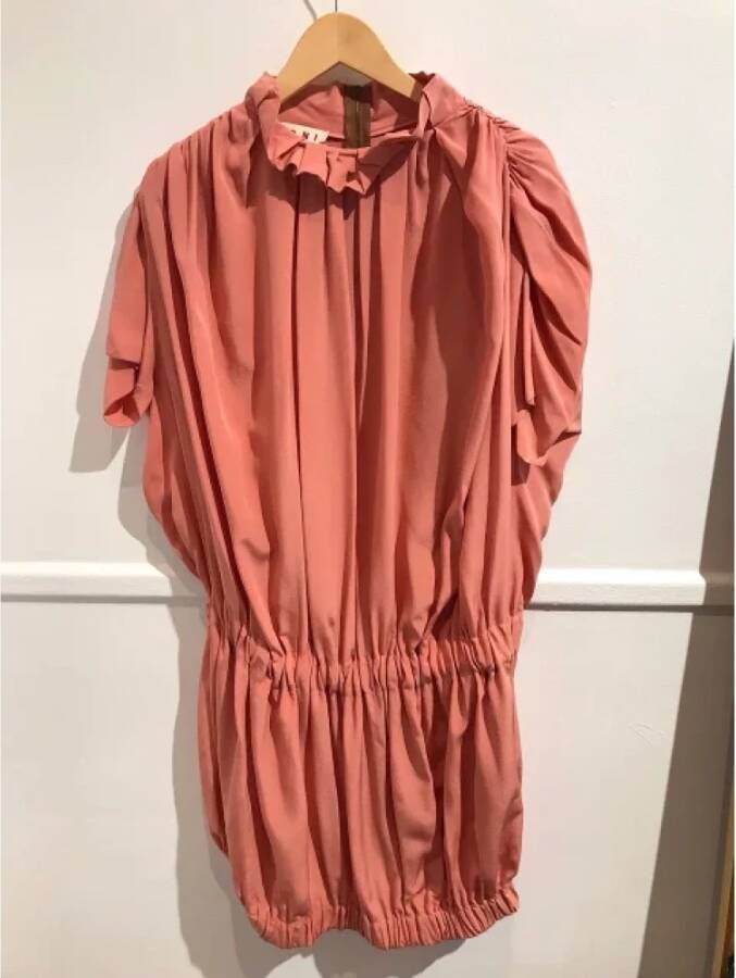 Marni Pre-owned Silk dresses Roze Dames