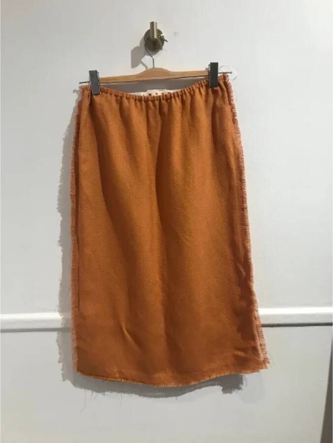 Marni Pre-owned Skirts Oranje Dames