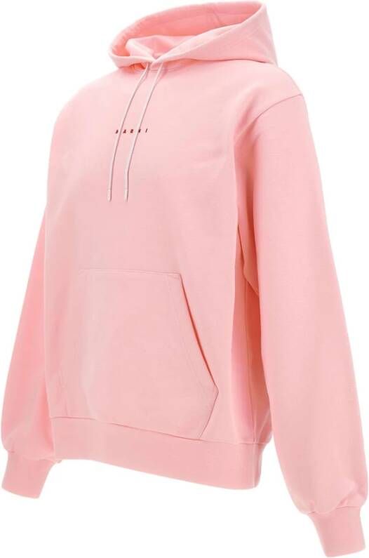 Marni Roze Katoenen Sweatshirt met Capuchon voor Heren Roze Heren