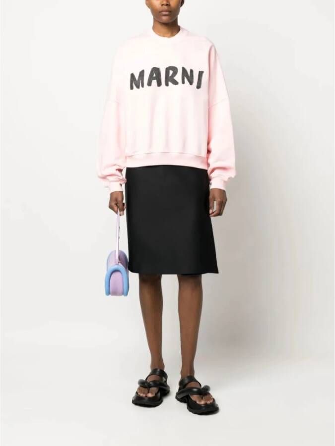Marni Stijlvolle Sweatshirt voor Vrouwen Roze Dames